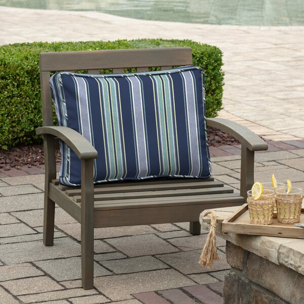 Arden selections outdoor wicker settee online cushion